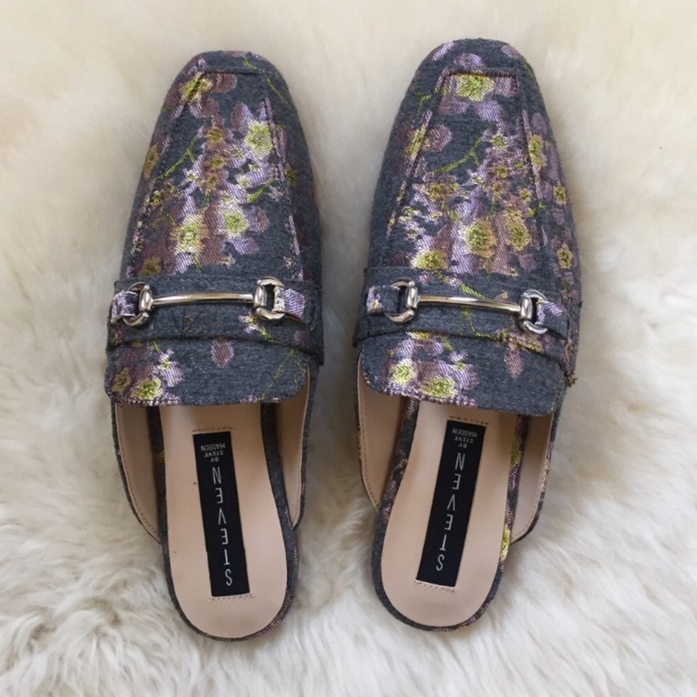 Steven By Steve Madden Floral Rilee Slip-On Mules - Picture 2 of 7